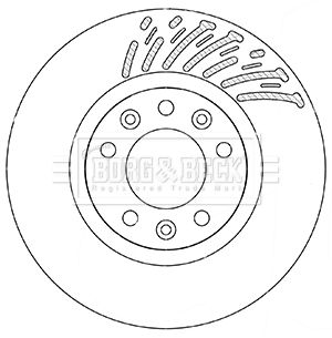 BORG & BECK Тормозной диск BBD5360